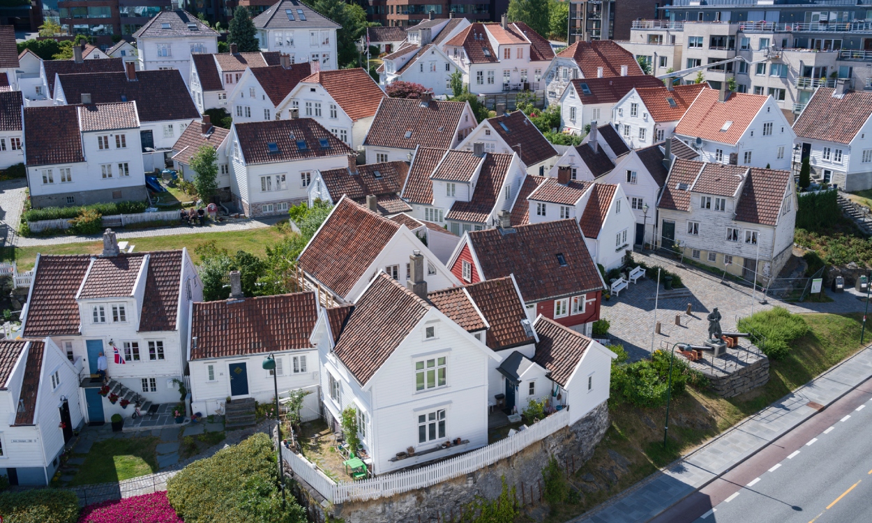 Gamle Stavanger, largest original wooden settlement in Northern Europe