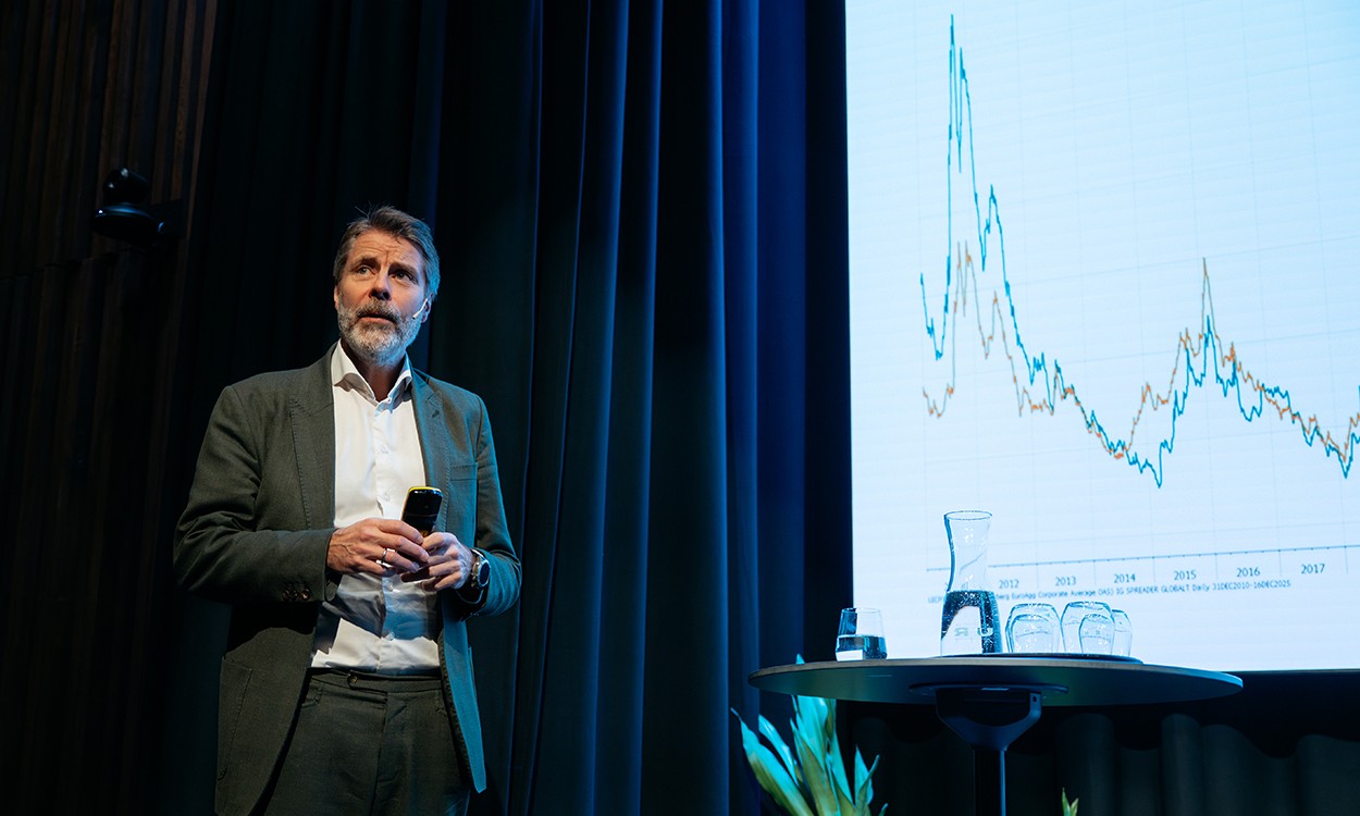 Svein Aage Aanes holder innlegg på DNB Perspektiver 2026.