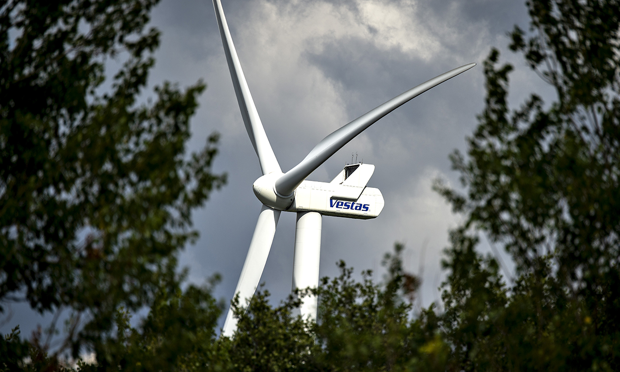 Vestas vindmølle ved Brønderslev.  (Foto: Henning Bagger/Ritzau Scanpix)
