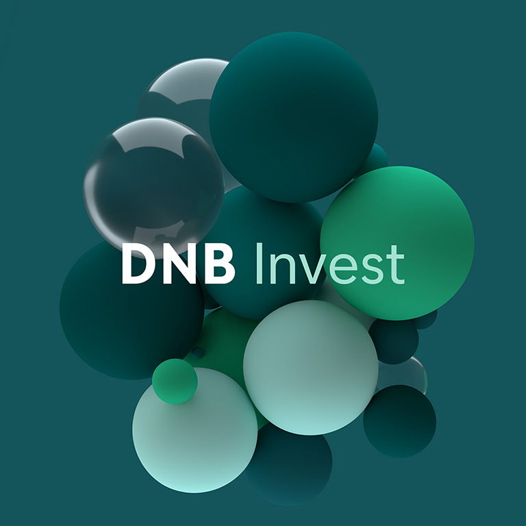 DNB Invest Thumb viser boblelogo