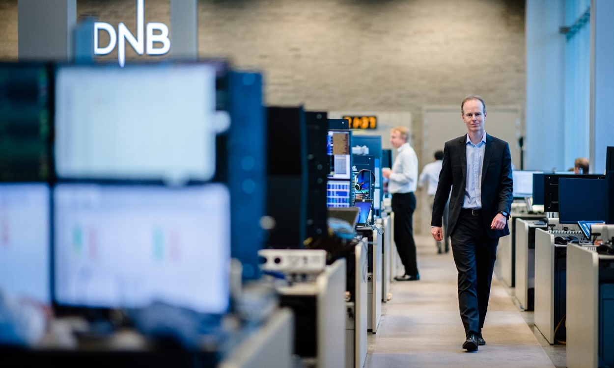 Aksjestrateg Paul Harper i DNB Markets meglerhall 