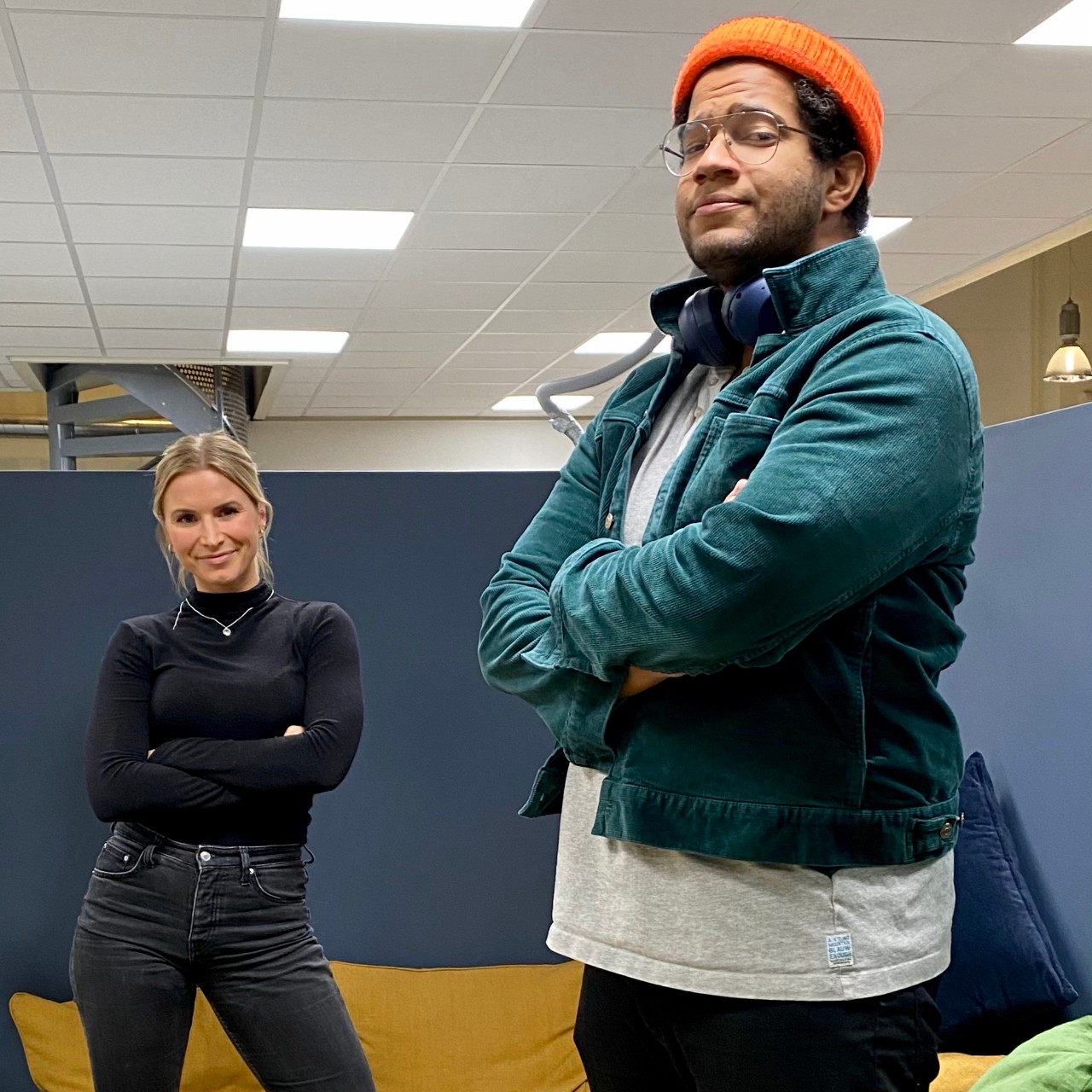 Markus Bailey og Kornelia Minsaas i podkasten Nåtidshjernen
