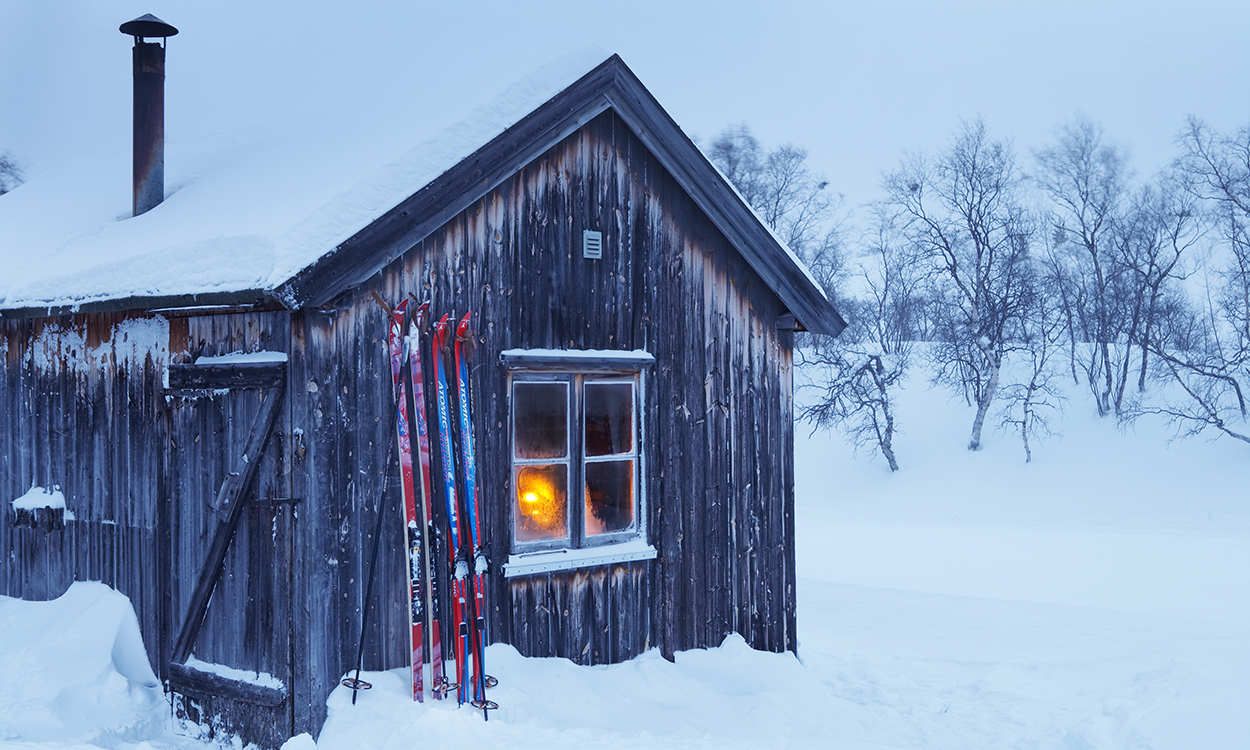 Cottage after a snow storm
