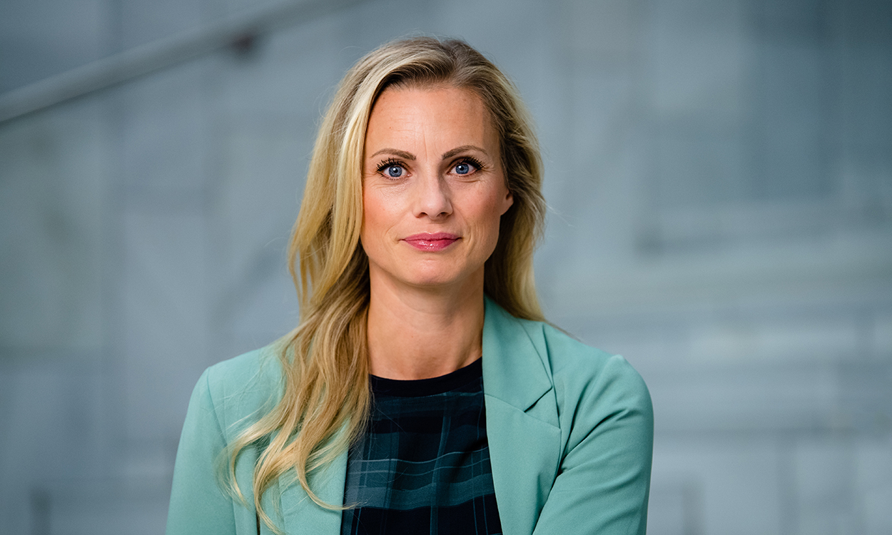 Silje Sandmæl med grønn jakke 