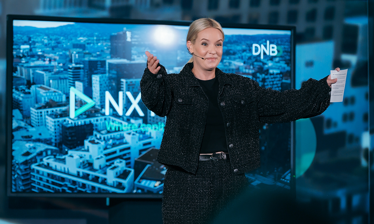 Christine Dancke var programleder under DNB NXT 2023. 