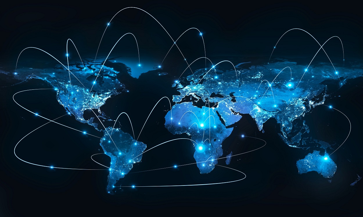 Best Internet Concept of global business from concepts series, connection symbols communication lines. Elements of this image furnished by NASA
