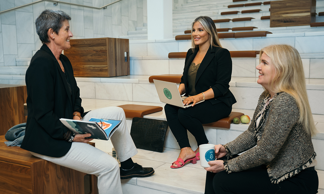 Kristin Berg Holter, Sigrid Høisveen Ulekleiv og Irene Høyland Berg er oppstartsloser i DNB.