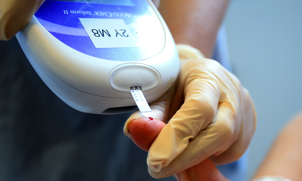 File photo dated 03/10/14 of a nurse giving a patient a diabetes test. Thousands of diabetes-sufferers' lives are being put at risk due to a backlog in care caused by the pandemic, a charity has warned. Diabetes UK has urged the Government to get services back on track before lives are "needlessly lost". Issue date: Wednesday April 20, 2022.