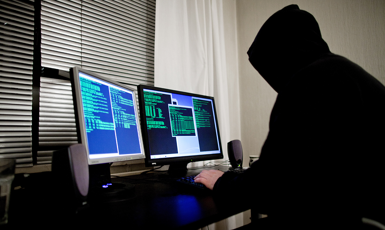 Oslo  20120125. Illustrasjonsfoto. Hacking, hackere og datakriminalitet blir av mange oppfattet som et alvorlig samfunnsproblem.Foto: Thomas Winje Ã ijord / NTB